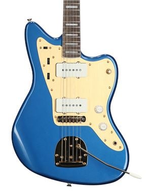 Squier 40th Anniversary Jazzmaster Gold Edition Guitar Laurel Neck Lake Placid Blue